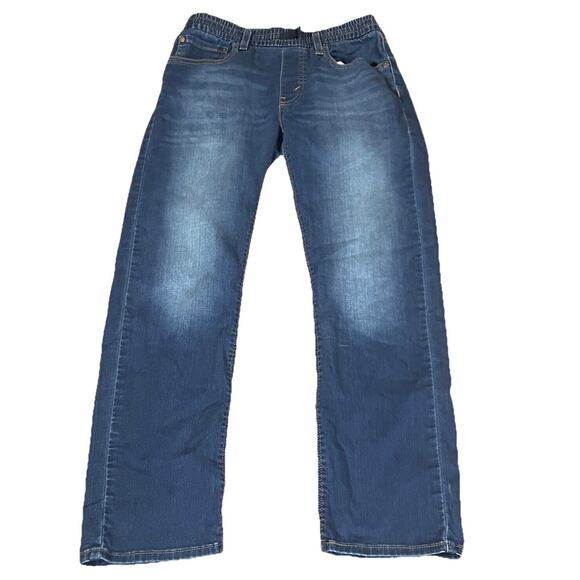 Levi's Denim - DENIZEN FROM LEVIS Women 16 Regular Blue Denim Drawstring Pants Elastic